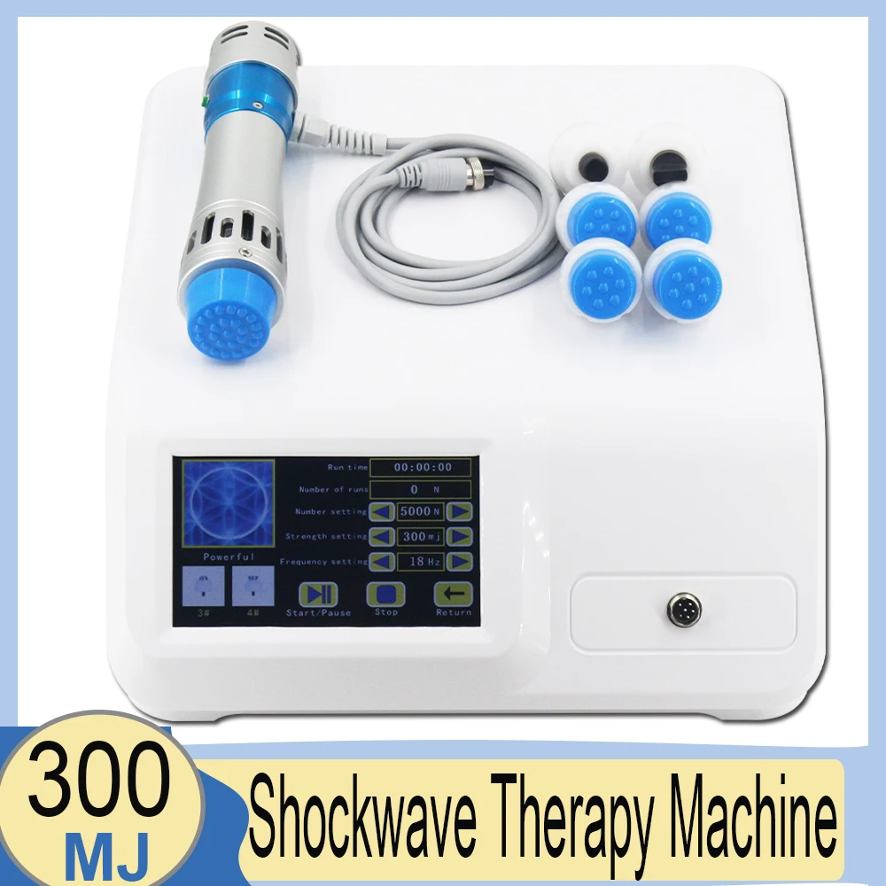 New 300MJ Shockwave Therapy Machine For ED Treatment Pain Relieve Body Relax Massage Home Use Physiotherapy Shock Wave Equipment