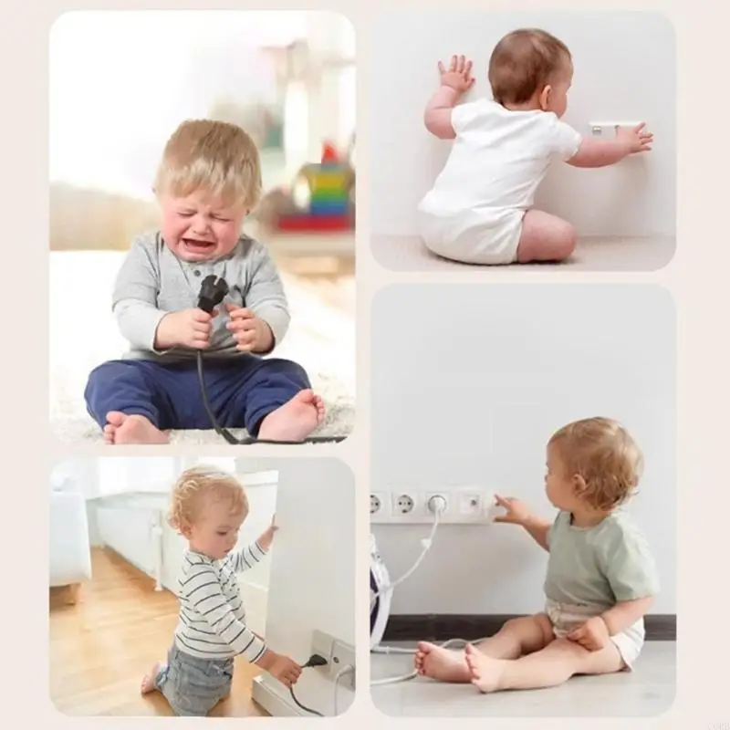 

CORB 10Pcs Child Safety Outlet Protective Cover Easy Adult Access Plug Protectors for Home and Nursery House Use