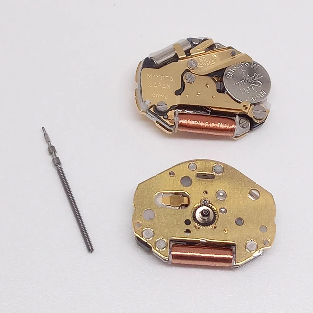 Miyota Super 2035 Japan Quartz Movement Golden Three-Hand Watch Durable Metal Gears for Optimal Performance
