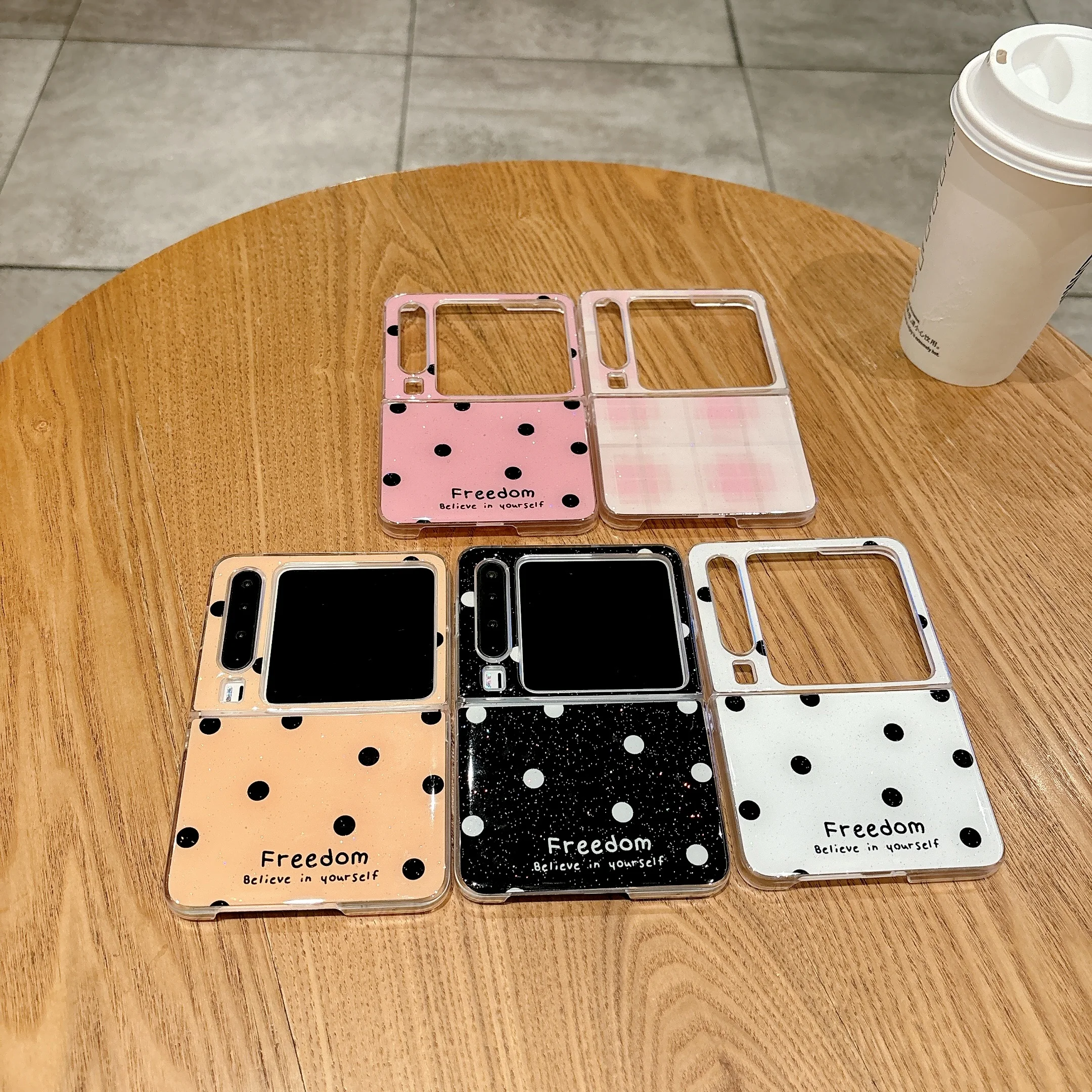 

Back Cover For Huawei Pura X Case Bling Glitter Polka Dot Hard PC Shockproof Phone Case