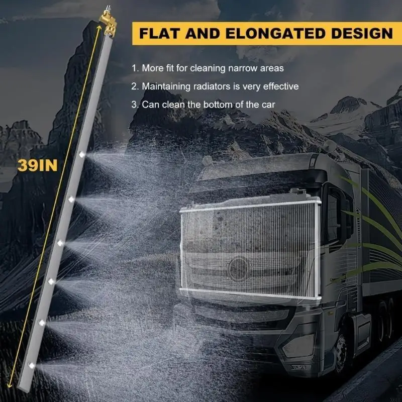 

X6HF Мощная шайба, инструмент для быстрой очистки, 4500PSI, тонкая насадка для вентилятора, 24-47 дюймов, чистящая палочка, для