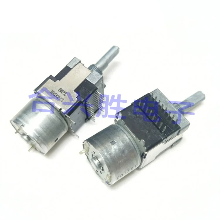 1 Piece Double Row 8Pin 4 Link B100K With Tap Power Amplifier Main Volume Adjusting Motor Potentiometer Shaft Length 25MM