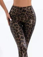 New High-waisted Skin-tight Leopard Print Leggings Women Fashion Europe And America Sexy Slim Stretch Nine-point Pants Women 6
