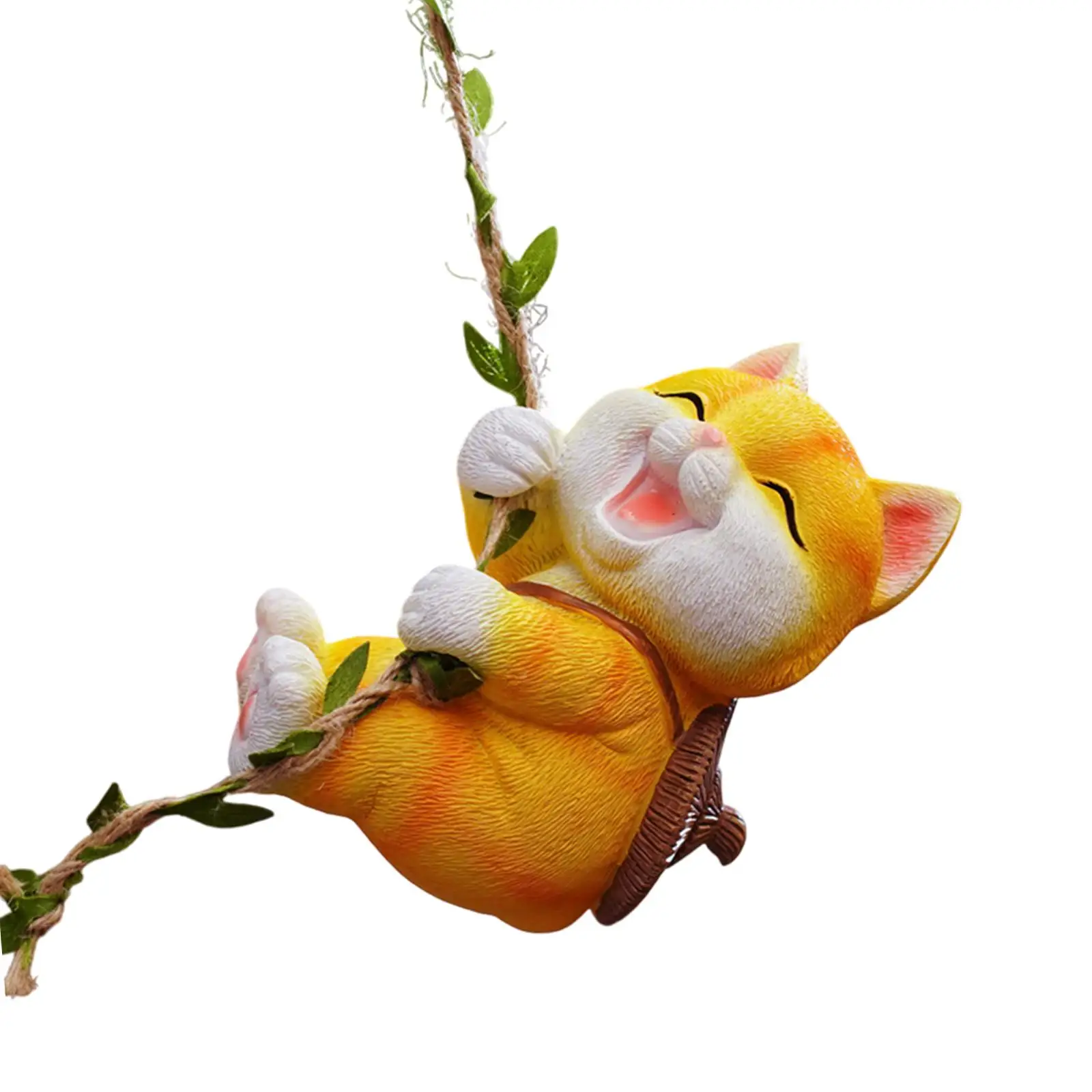 Resin Garden Animal Hanging Sculpture Centerpiece Outdoor Garden Figurine for Yard Decoration Patio Creative Artwork