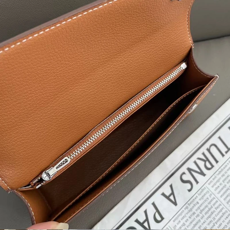 Genuine Leather Box Clutch Bags For Women Luxury Designer Handbags Purses 2024 New In  First Layer Cowhide Button Mini Shoulder