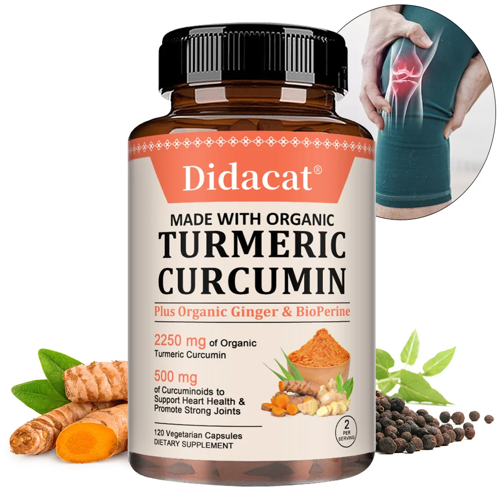Turmeric Curcumin Softgels, High Absorption Curcuminoids with Black Pepper for Best Absorption, Powerful Joint Support