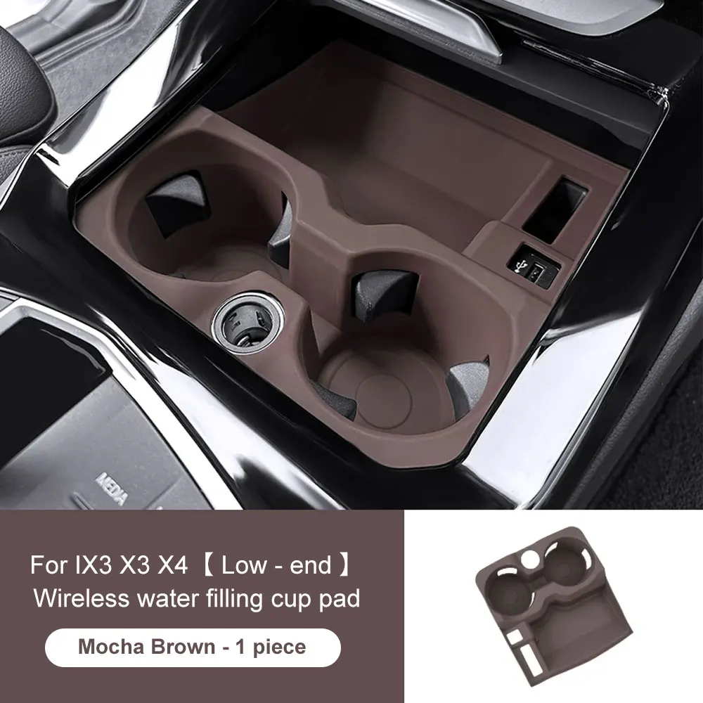 For BMW 3 4 5 Series G20 G30 G22 I3 I4 X3 X4 G01 G02 Silicone Wireless Car Central Control Storage Box Drinks Holder Accessories 6
