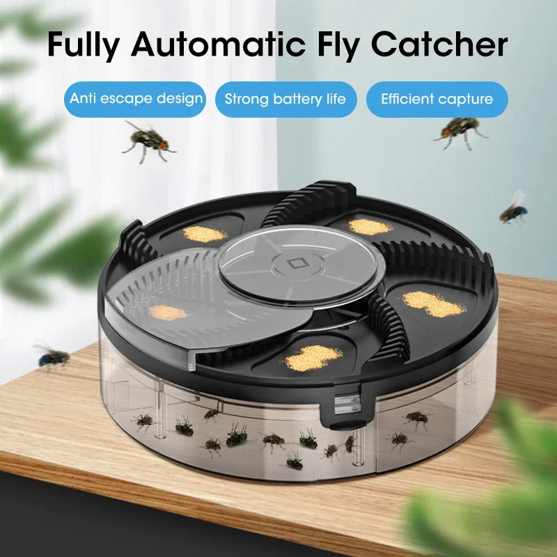 Electric Fly Killer USB Automatic Fly Feeder Indoor and Outdoor Insect Killer Insect Repellent Detachable Kitchen Pest Catcher