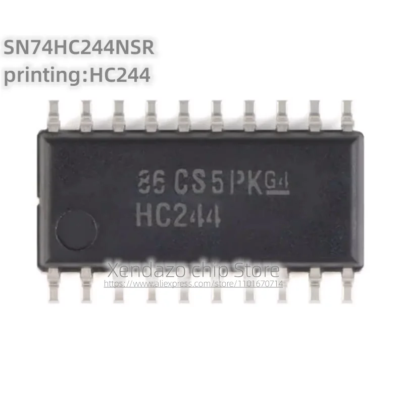 10pcs/lot SN74HC244NSR printing HC244 SOP-20 Three state output eight channel buffer chip