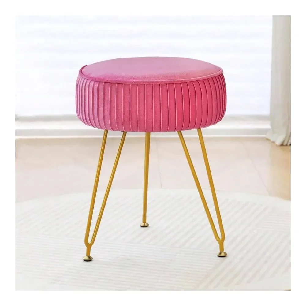 makeup vanity chair bedroom furniture stool chairVanity Stool Chair, Round Makeup Vanity Chair With Adjustable Metal Soft Padded