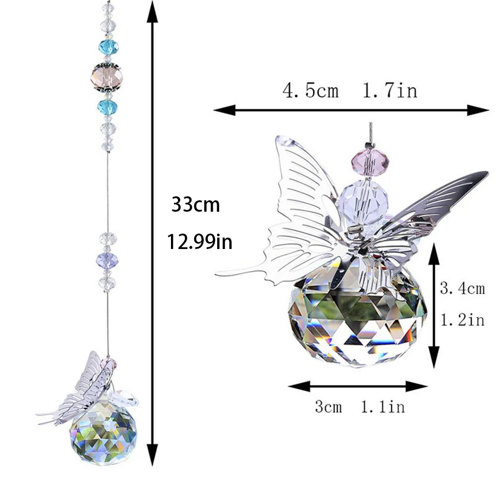 Wiszący kryształowe pryzmaty na okno łapacz słońca do zawieszenia ozdoba na zewnątrz do wnętrz twórca tęczy łapacze słońca