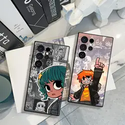 S-Scott Pilgrim Phone Case For Samsung Galaxy S24 23 21 S20 Ultra Plus S24 22Plus A15 25 35 A54 A55 M15 M35 55 Covers