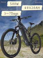 LANKELEISI GT800 Electric Bike 500W Motor48V20A Lithium Battery Electric Bike Full Suspension Adult 29inch Tire Electric Bicycle
