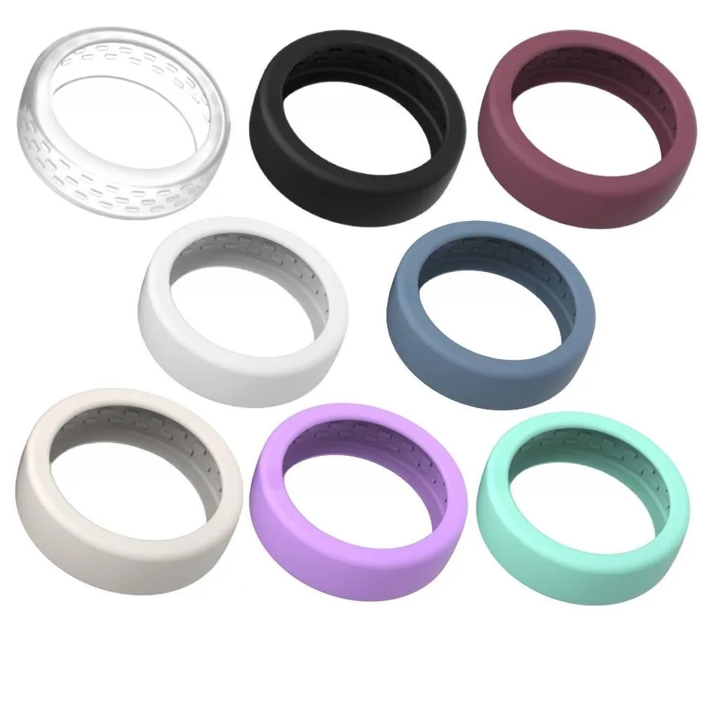 8-Pack Stretchable Silicone Covers Designed Specifically for Oura Ring 5 Supporting For Active and Dynamic Use