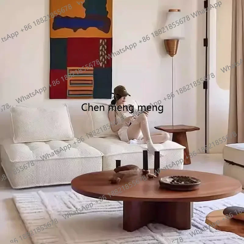 Elegant Simple Living Room Sofa Beancurd Block Armless Combination Vacuum Compression Designer Muebles Postmodern Furniture