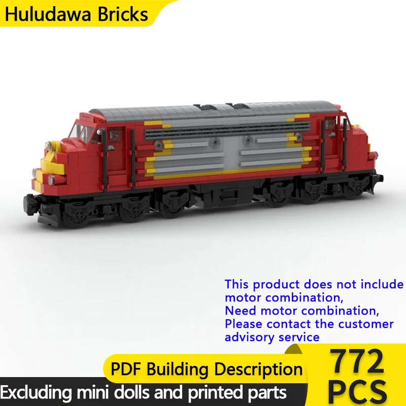 

City Car Model MOC Building Bricks German Railway Locomotive Modular Technology Gifts Holiday Assemble Children Toys Suit