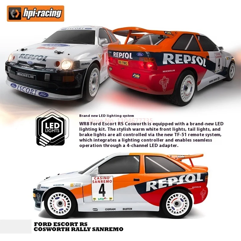 New Hpi Wr8 Flux 1/8 Rc Car Simulation Escort Remote Control Electric Oil Powered 3.0 Pull Car With Adequate Power Boys' Toy - Image 6