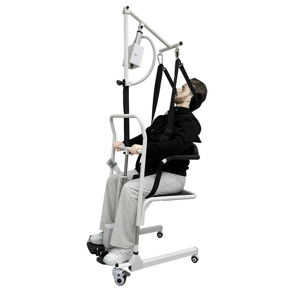 AIROW Xiangfali Elderly Care Product Electric Toilet Patient Lift Transport Wheelchair for Home Use Bedside Transfer Commode