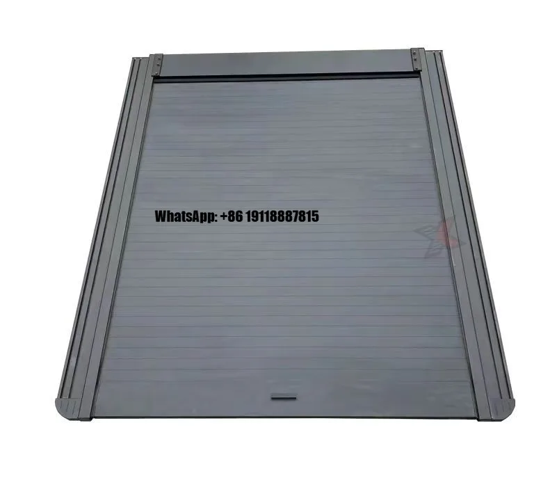 

Aluminum Alloy Retractable Folding Roll Hard Type Tonneau Cover for Pickups Manual Locking Tailbox Waterproof No Drill