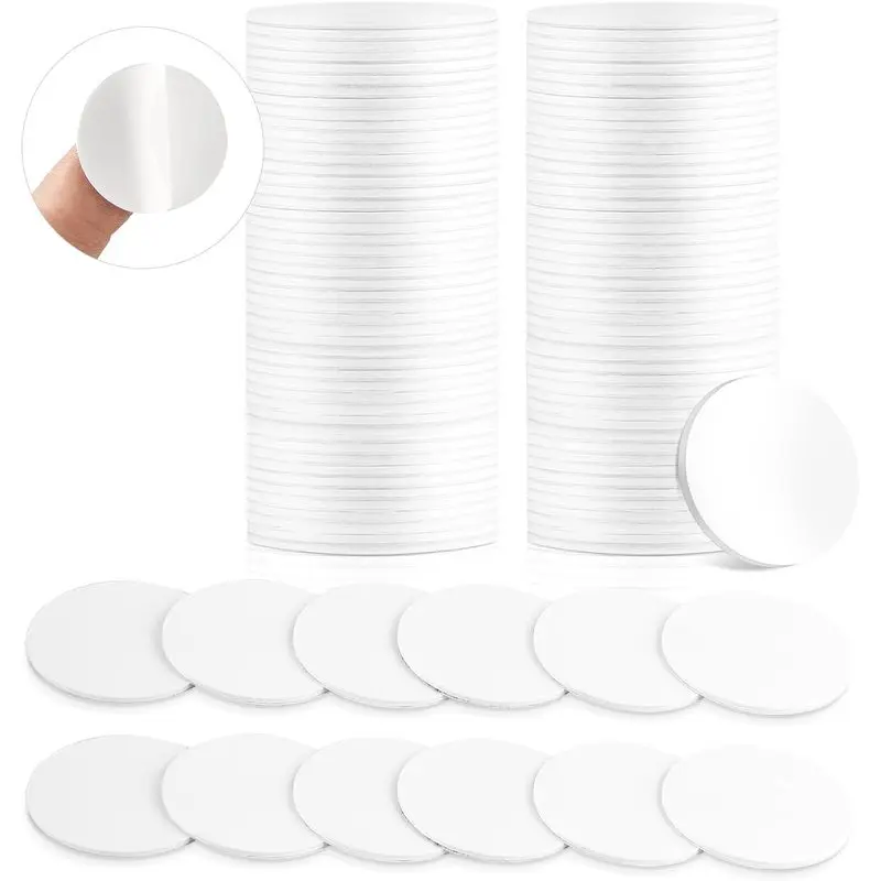 50PCS NTAG215 PVC Round NFC Stickers 25mm 1Inch 504Byte Rewritable Tags Google Review NFC Devices