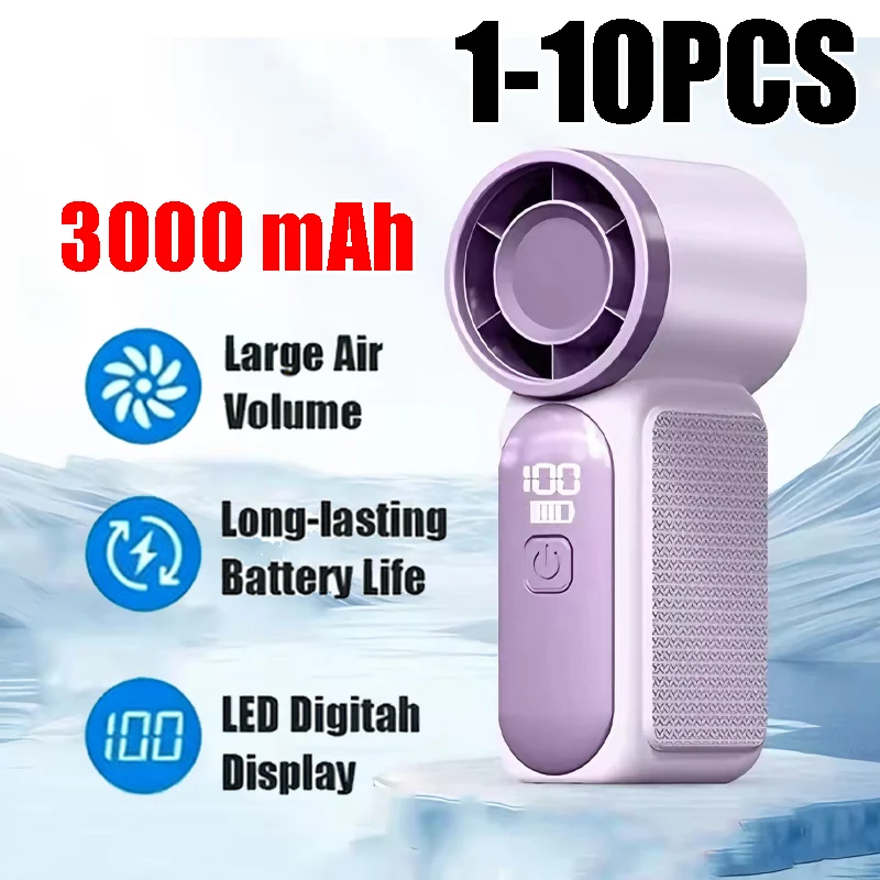 

Высокопроизводительный мини-вентилятор с турбонаддувом, USB-питанием, мощным воздушным потоком и долговечной перезаряжаемой батареей для использования на улице