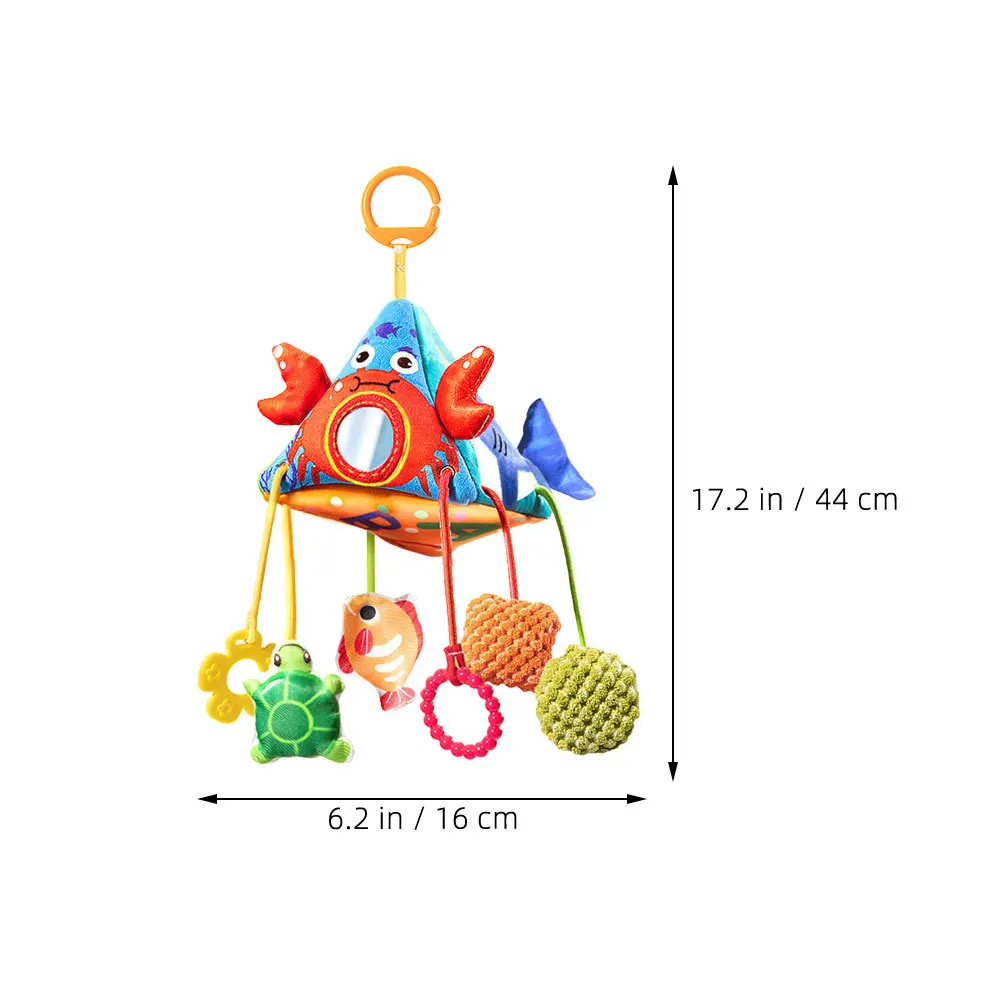 Culla mobile a tema oceano appeso sonaglio carillon di vento per neonati 3-12 mesi passeggino attacco sensoriale per culla carrozzina letto