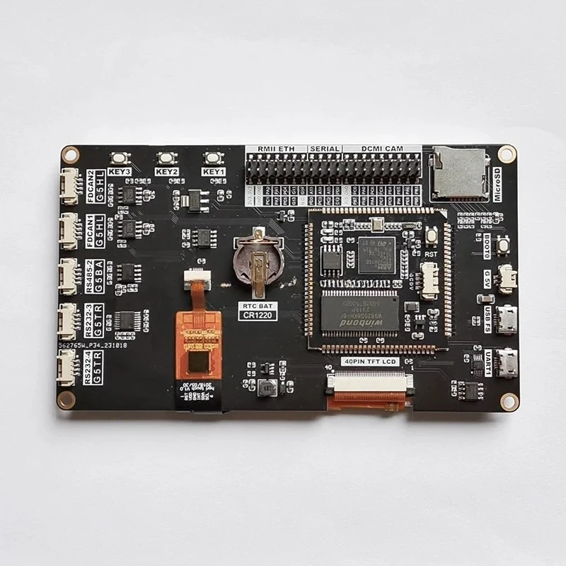 STM32H750IBK6 development board with 5-inch IPS touch screen