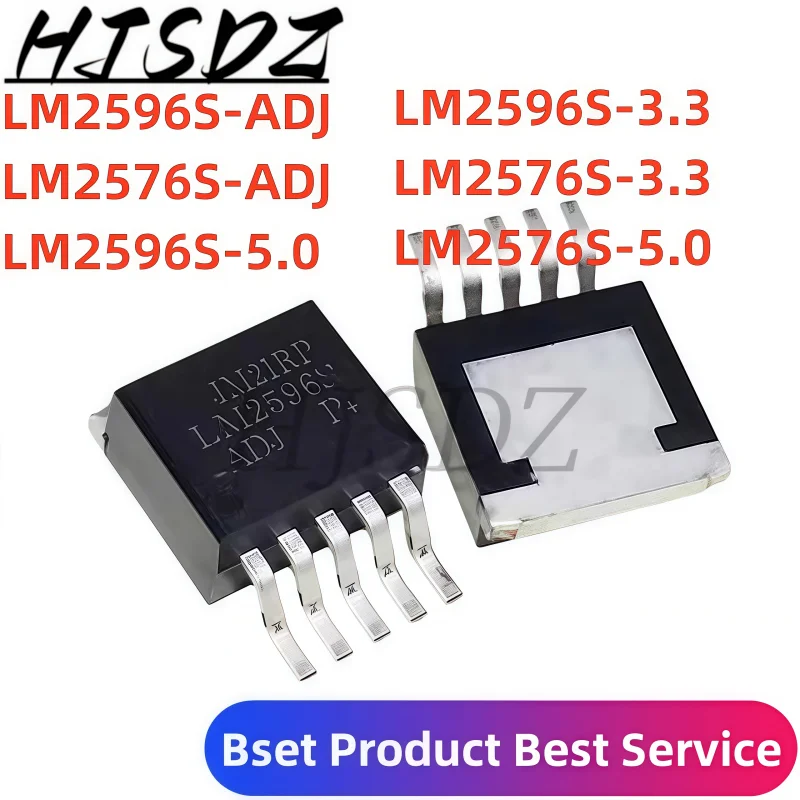 

50PCS High Efficiency Voltage Stabilization Module Kit: LM2596S/LM2576S Series (ADJ/.3V/5.0V) TO-263 Package, Suitable for Vario