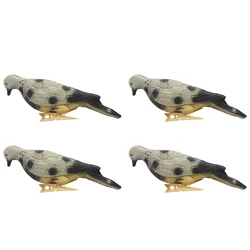 4X Eva Foam Dove Simulation Bait 3D Pigeon Target Field Hunting Simulation Decoy Archery Target For Outdoor