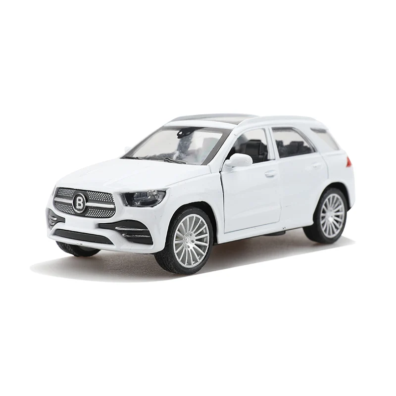 (Verpackt) 1/43 Maßstab Replika GLE SUV Druckguss-Spielzeugauto, aus Druckgussmetall, Kinderspielzeug, Rückzugsmechanismus, Türen auf beiden Seiten