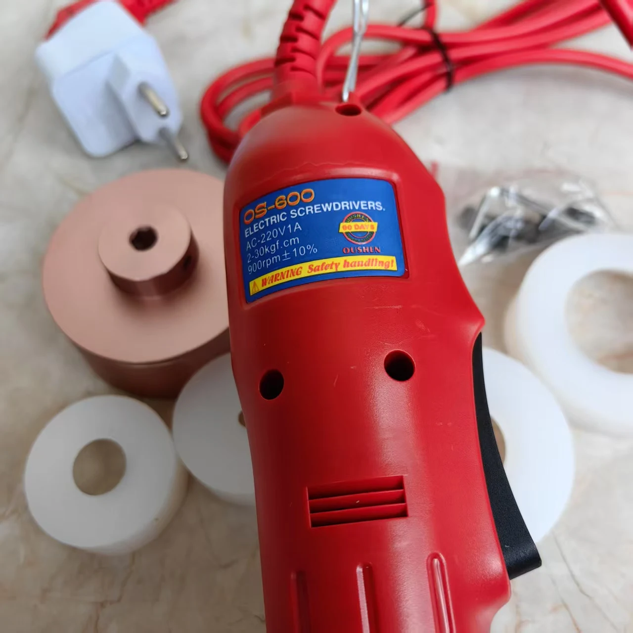 Elektrische Flaschen verschluss Maschine Kappe Schrauben manuelle Abdeckung Verschluss 10-50mm tragbare Hand elektrische Schraub spitze Deckel Schließfach