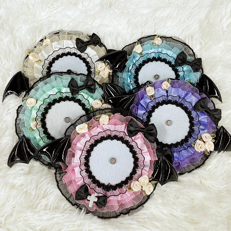 Angel‑Themed Handmade Badge Holder, Fits 55‑75mm Badges, Gumi Decor Accessory for Ita Bag DIY Display