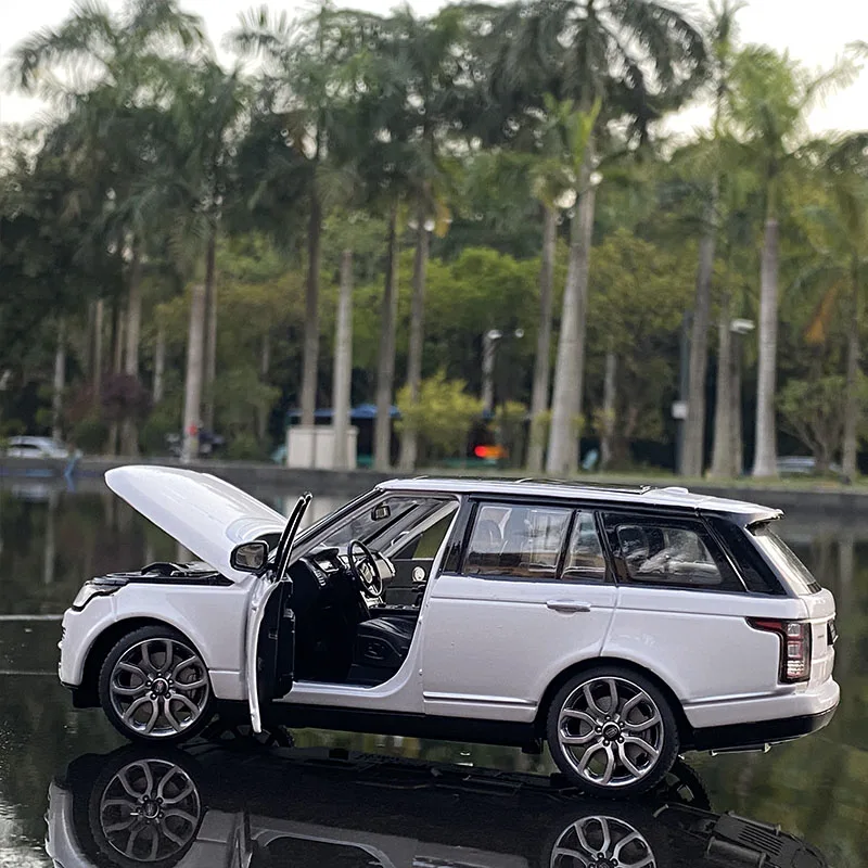 نموذج سيارة لاند روفر رانج روفر SUV ، لعبة معدنية على شكل دييكاست ، مركبة على الطرق الوعرة ، مجموعة محاكاة ، هدية لعبة مصنوعة من السبائك ، 1:24