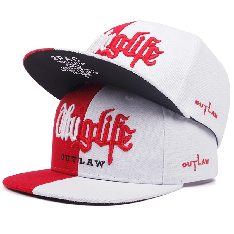 Men\'s Fashion Thief Series Dual Color Block Snapback Cap Unisex Sunshade Hat Adjustable Hip Hop Baseball Caps Cowboy Street Hat