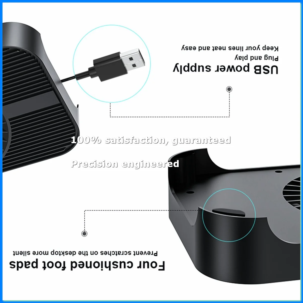 Router Cooling Pad Heatsinks Cooling Fan are Used in Tv Boxes/Routers, Desktop Portable Coolers-A07G