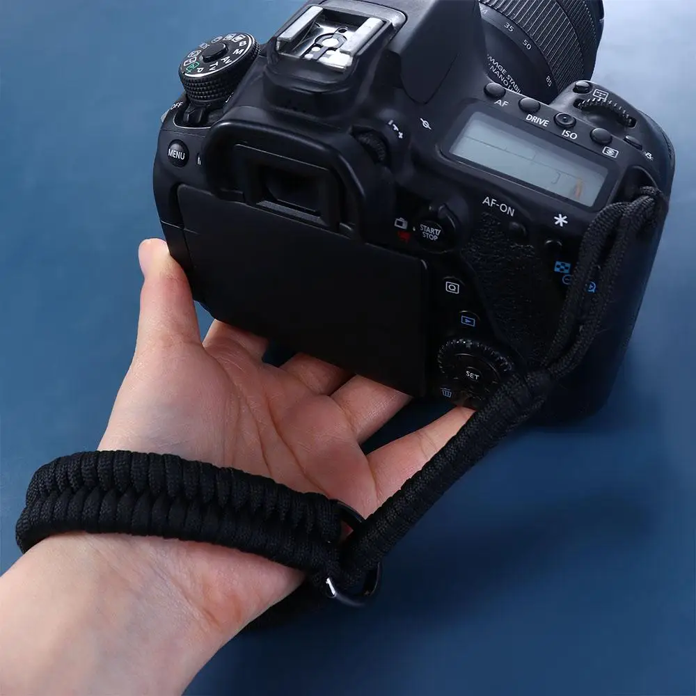 Kameraband, Handgelenksband, DSLR-Zubehör, handgewebtes Handgelenksband, SLR-Kamera-Schultergurt mit Schnellverschluss. – Detail 10