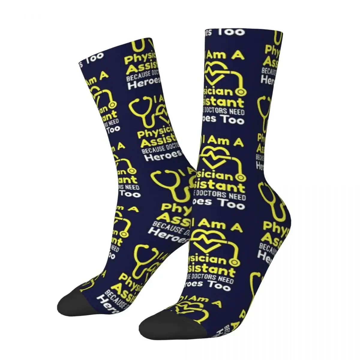 

I Am A Physician Assistant Because Doctors Need Heroes Too Socks High Quality Stockings All Season Long Socks Accessories