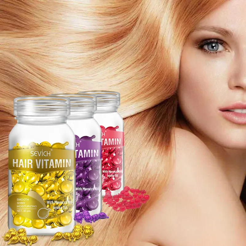 Hair Vitamin Capsule Oil Hair Mask Serum  Keratin Repair Frizz Damaged Nutrition Repair Hair Splitting Anti Hair Loss Product