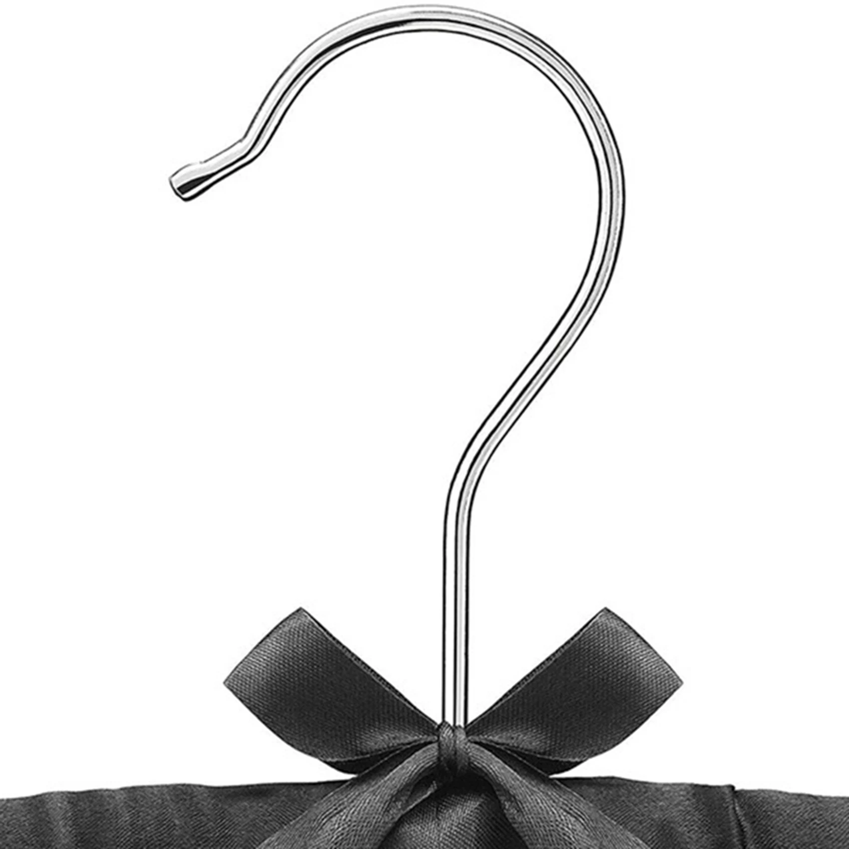 

Y50A-10 Pieces Of Women's Satin Padded Hangers, Non-Slip Thick Foam Black Hangers, Suitable For Coats, Shirts, Sweaters