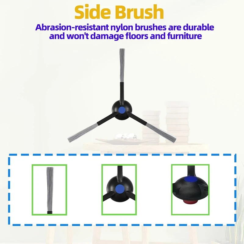 【Berserkk】For Yeedi M12 PRO + جهاز آلي لتنظيف الأتربة فرشاة جانبية دوارة مرشحات Hepa طقم ملحقات استبدال وسادة الممسحة