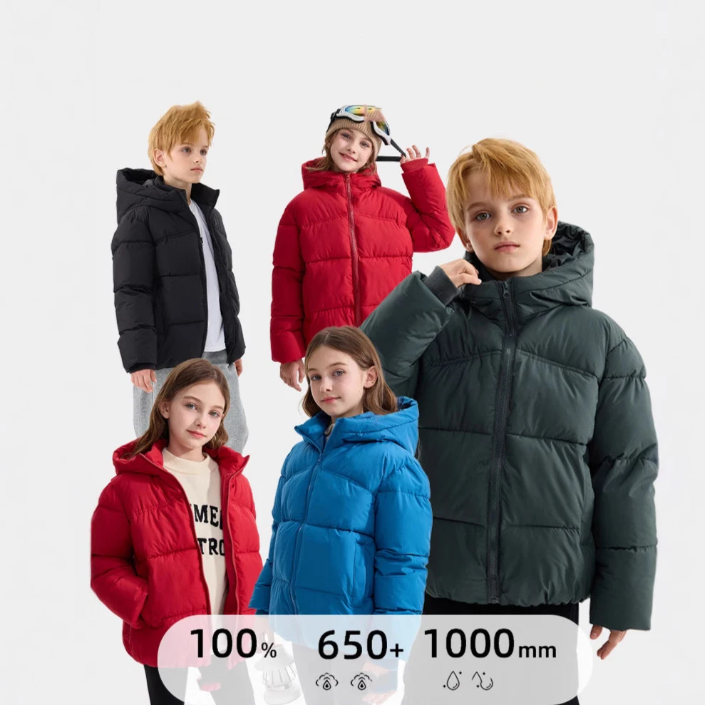 OLEKID winter padded Jackets For Children Thick Warm Boys Girls Coats Kids Winter Hooded Outerwear Toddler Solid Parkas 3-10Yrs