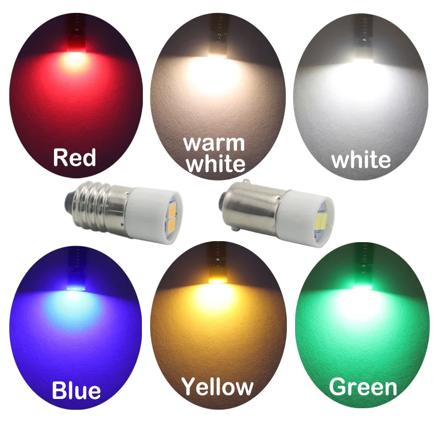 led t10 BA9S And E10 Led 220v Indicator Bulbs for Automotive Lighting 6.3V 12V 24V 48V 60V 110V - view 4