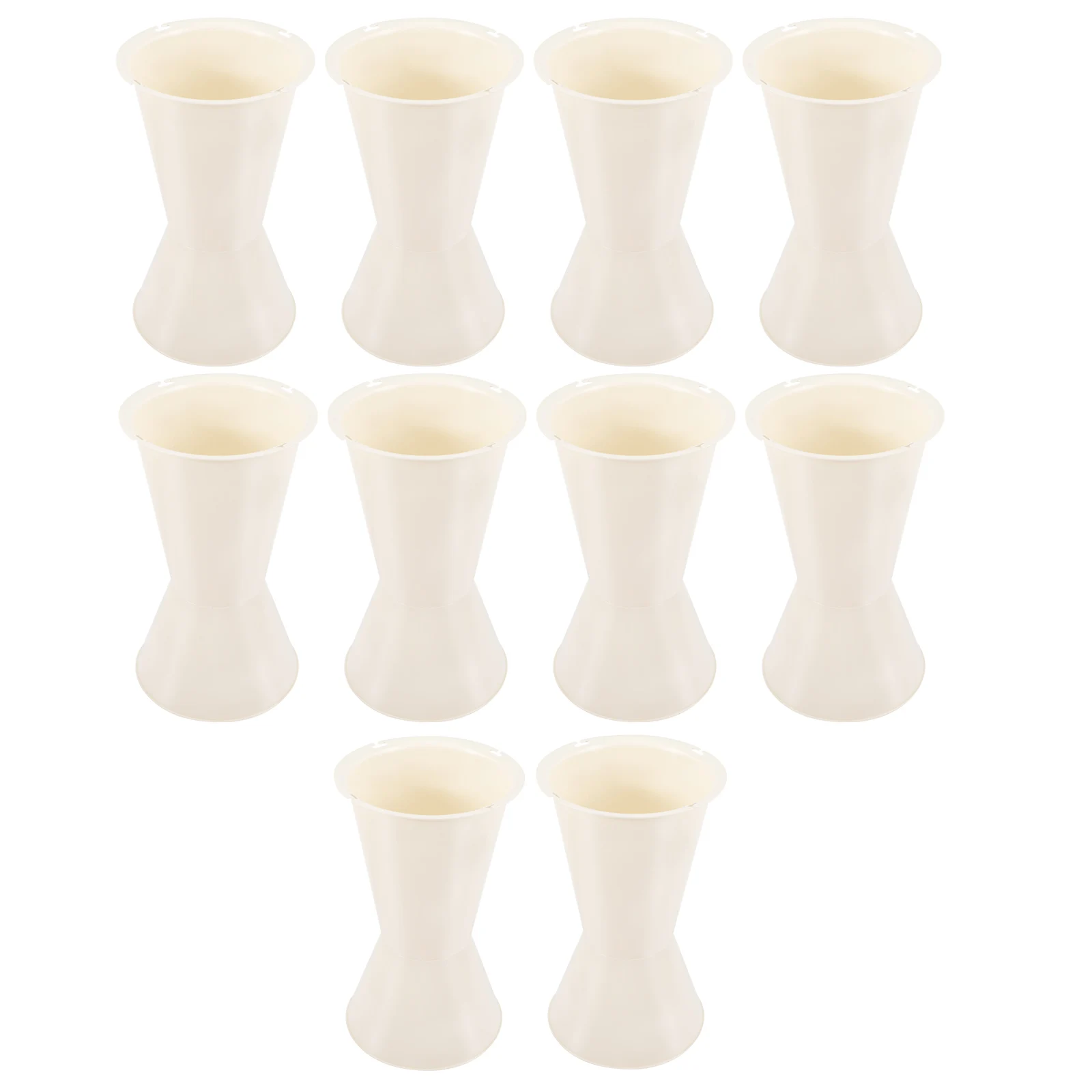 

10 Pcs White Small Bouquet Base Holders for Wedding Flower Arrangement Decorative Making Supplies Floral Decoration Stable
