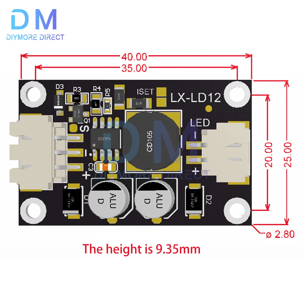 DC-DC boost converter Constant Current Mobile Power supply 10V-100V LED Driver Step Up Module