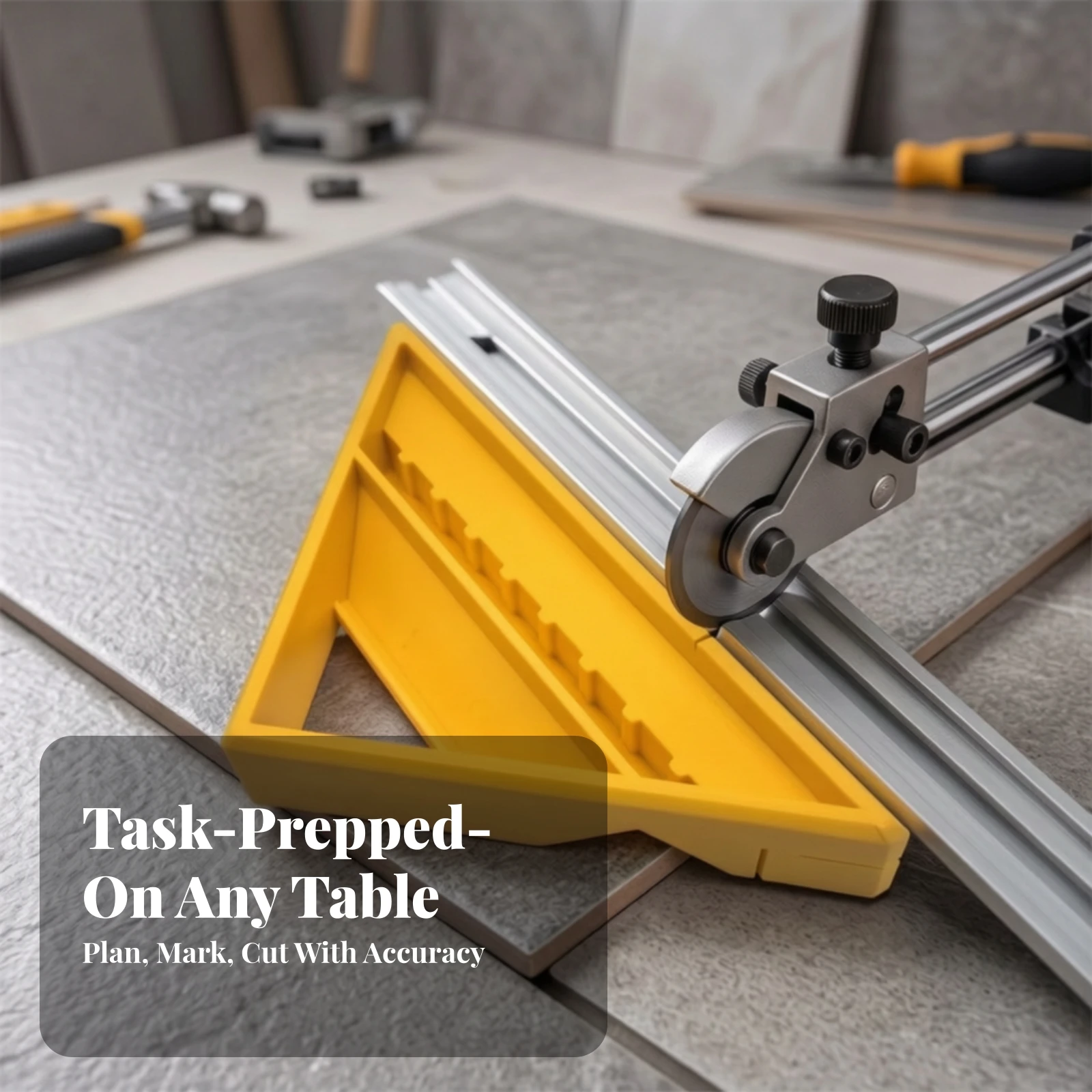 Tile Edge Trim Cutting Tool Lightweight Tile Trim Cutting Guide Long-Lasting Wear-Resistant for Tilers, Workshop
