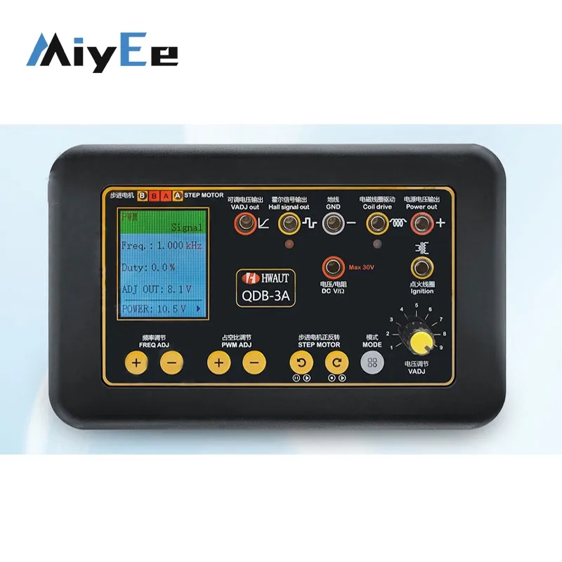 

QDB-3A Automobile Actuator Drive Detector DC9-24V 100W High Voltage Ignition Coil Injector Tester with 1.8-inch Color Display