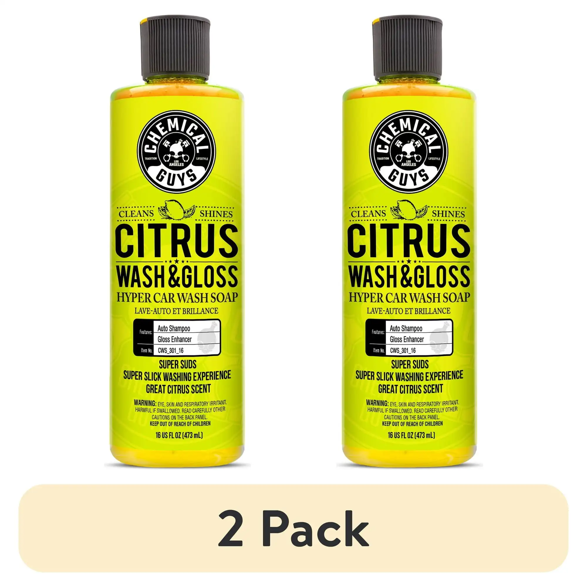 

(2 упаковки) химические продукты цитрусовые и глянцевые концентрированные автомойки (16 унций)
