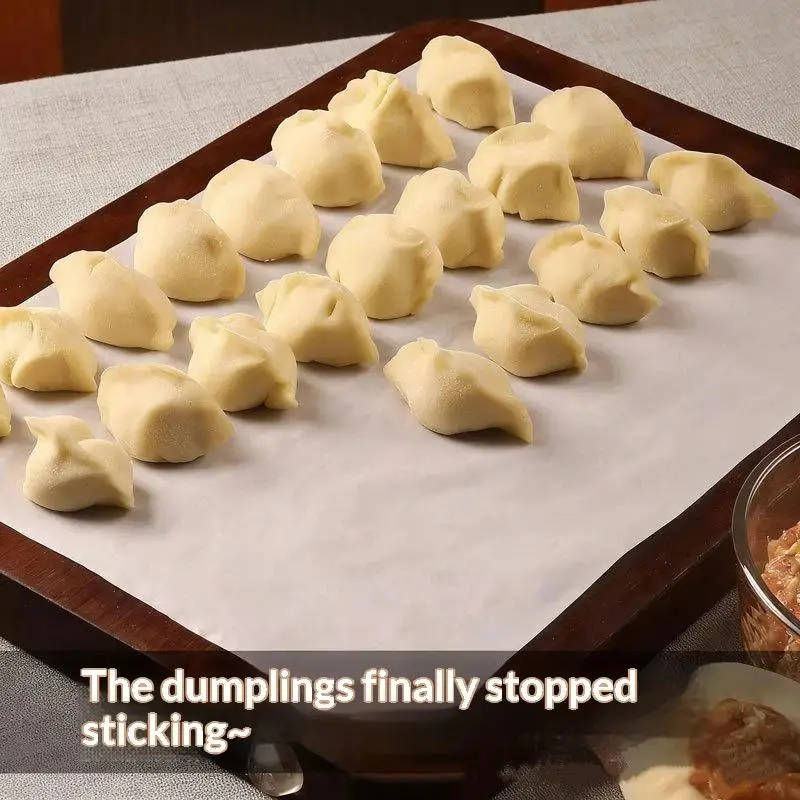 50/100pcs Simple Anti-Stick Dumpling Non-Stick Paper Oil-proof Food-Grade Silicone Oil Paper Oil-proof Isolation Paper Baking