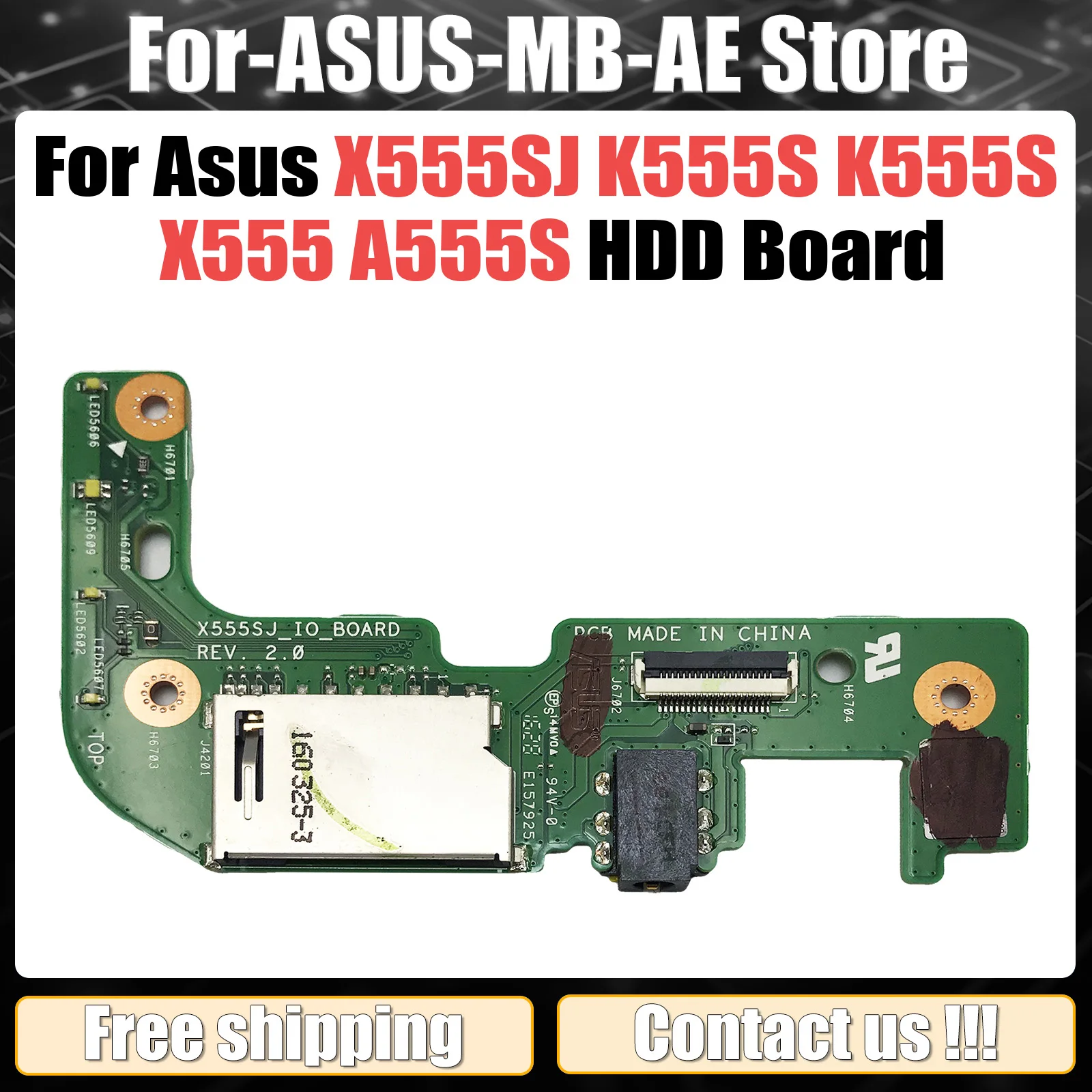 Original X555SJ For Asus X555SJ HDD board K555S K555S X555 A555S Perfect Work 100% Tested