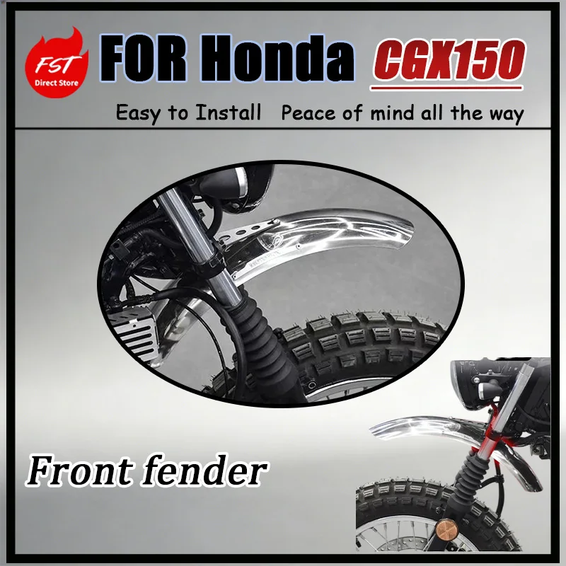 For Honda CGX150 High-Position Front Lip Mudguard Temperature-Resistant Non-Brittle Wider Design for Enhanced Protection